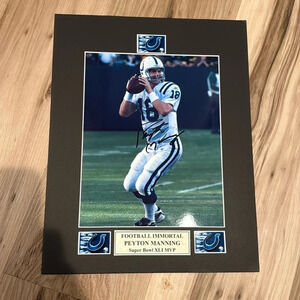 - Peyton Manning Hall of Fame legend signed photo colts Denver broncos